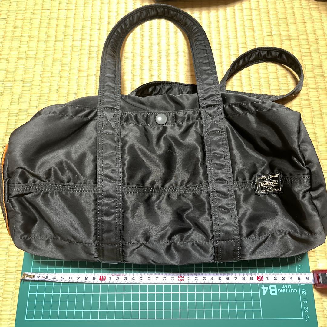 ポーター　タンカー　ドラムバッグ　黒