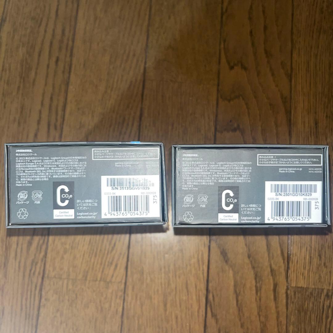 logicool G333 ゲーミングイヤホン 2個セット
