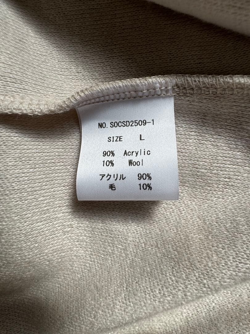 So 大山シュン　ニット　Off-Berge \"Knit-sew\" Lサイズ