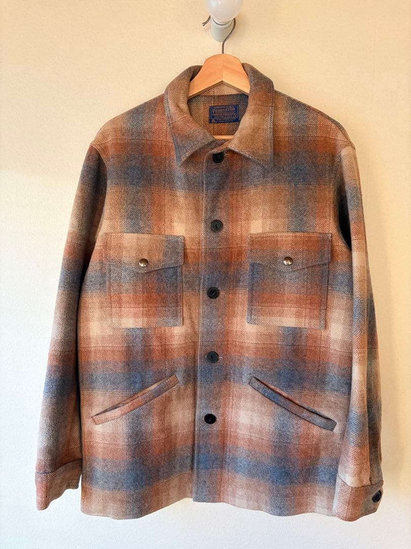 32　70sペンドルトンPENDLTON オンブレチェックブルゾン