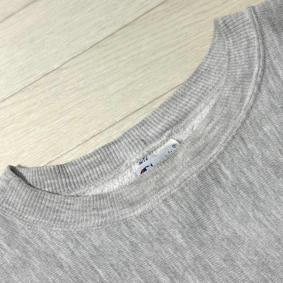 XXL【良品】90s Champion リバースウィーブ 3段ロゴ スウェット