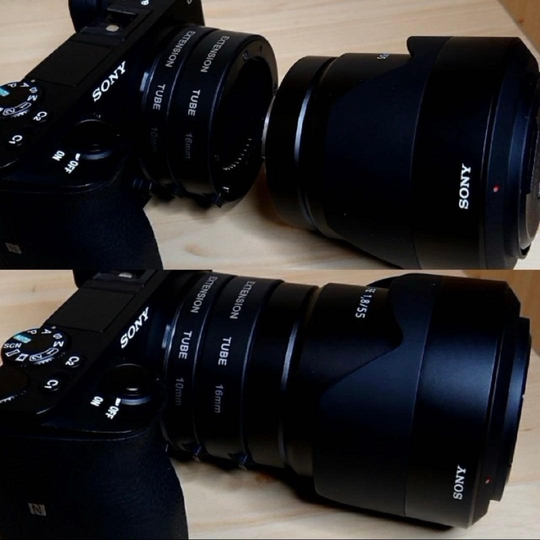 高画質！マクロレンズに変換できる！？リング！SONYミラーレスカメラ対応！黒！