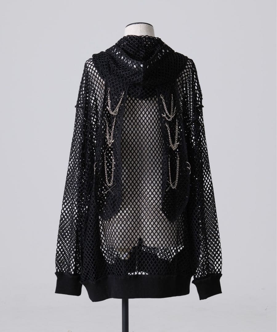 黒*音様 REFLEM うさ耳メッシュZIPパーカー タグ付き未使用品！