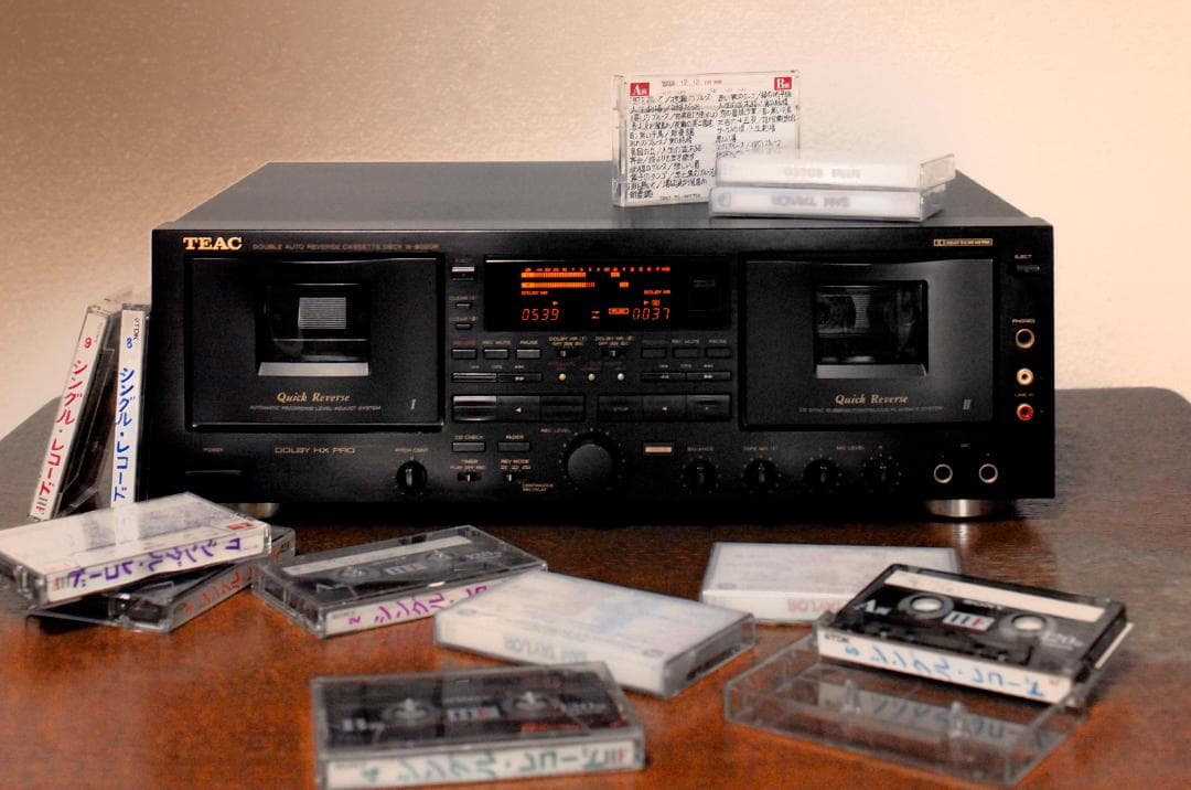 ★TEAC W-6000 ダブルカセットデッキ　♪　NO,1