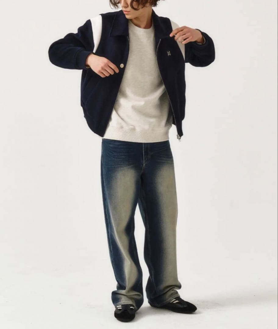 ジャケット・アウター SATUR Percy Wool Blend Varsity Jacket