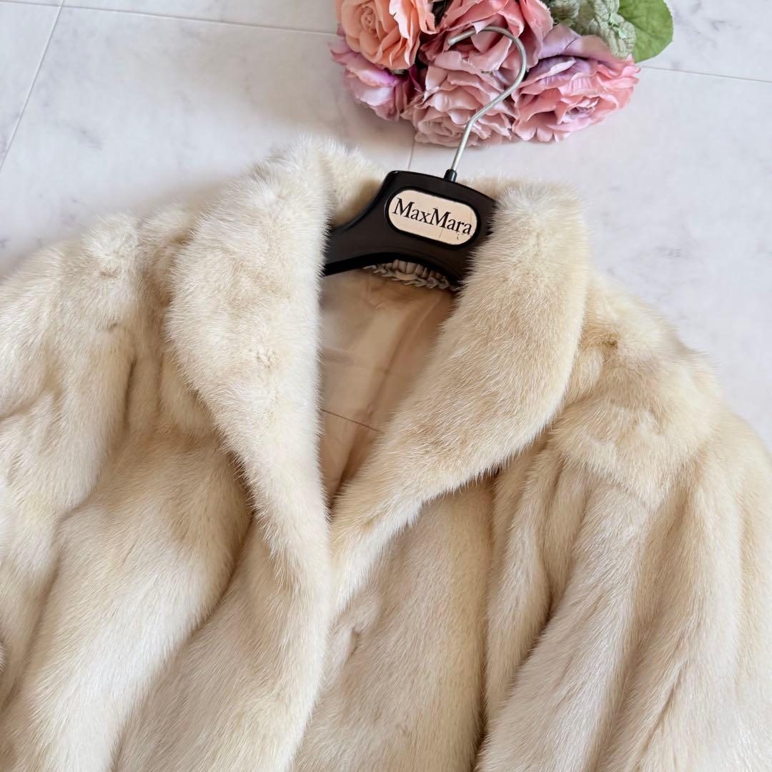 デザイン◎ヴァイオレットミンク クロップド リアルファー 毛皮 なめし柔らか