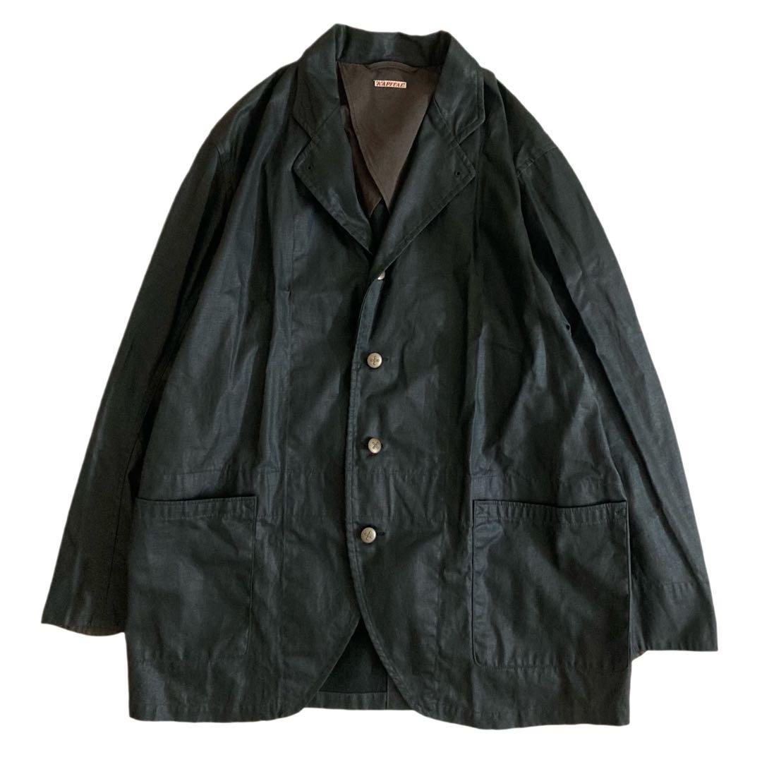 KAPITAL キャピタル ラミネート加工 コットン リネン ジャケット