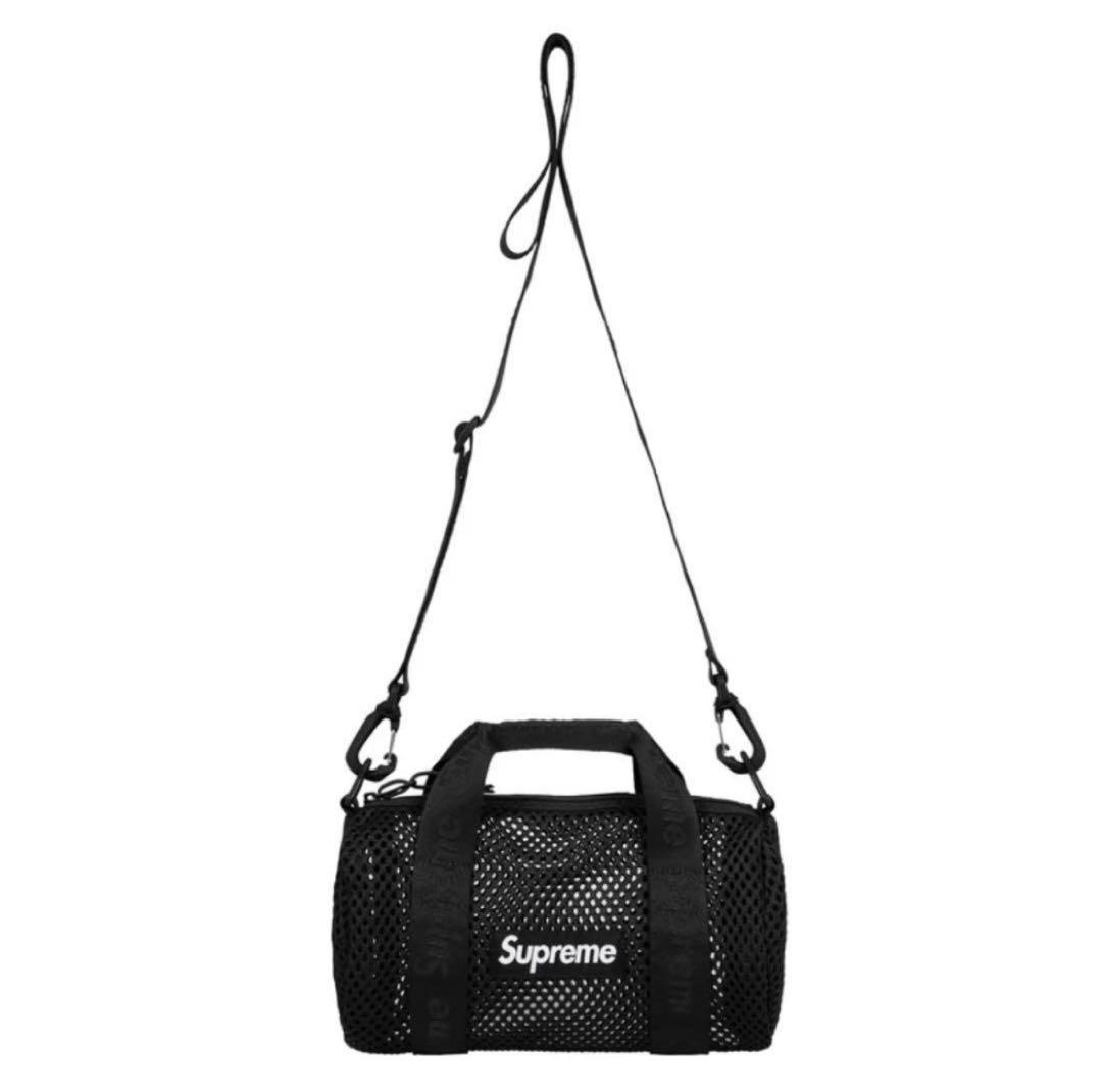 バッグ Supreme Mesh Mini Duffle Bag Black 25SS