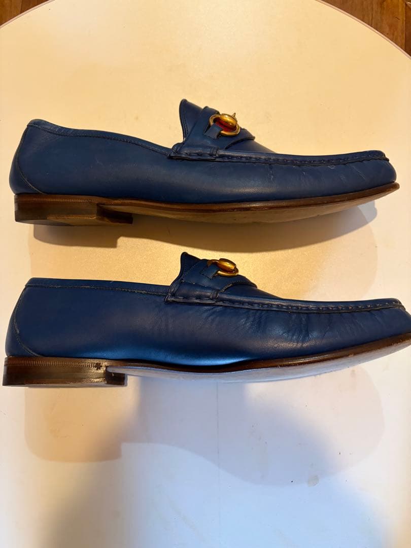 希少　グッチ　ローファー　ホースビット　シェリーライン　ゴールド金具　レザー