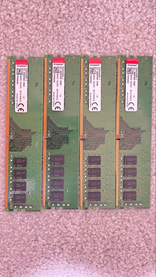 KingstonDDR3L 4GB×4枚 計16GBデスクトップ用メモリ1.2V