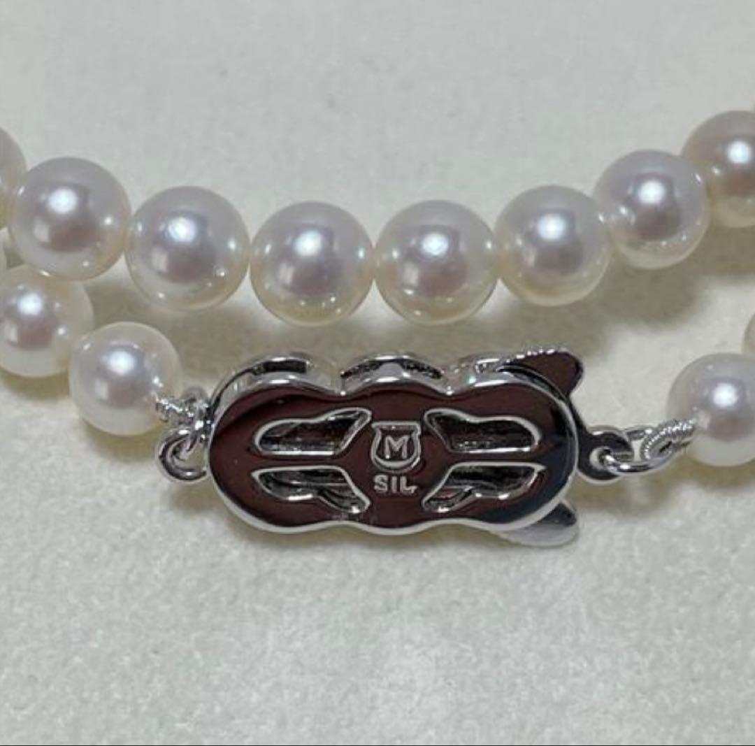 MIKIMOTO 現行クラスプ同型 あこや真珠 パールネックレスMチャーム