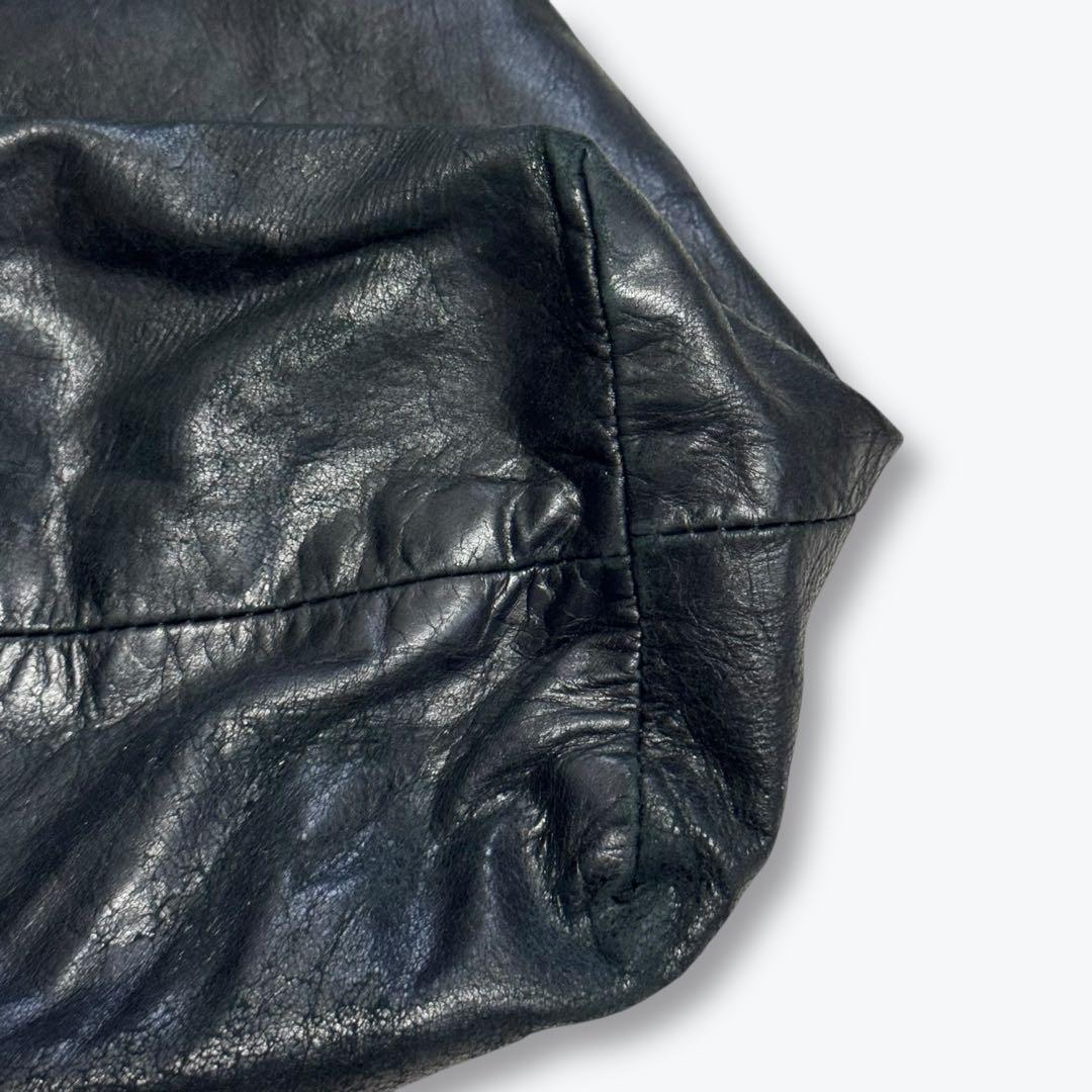 【希少】アンドゥムルメステール レザー ショルダーバッグ ブラック アーカイブ