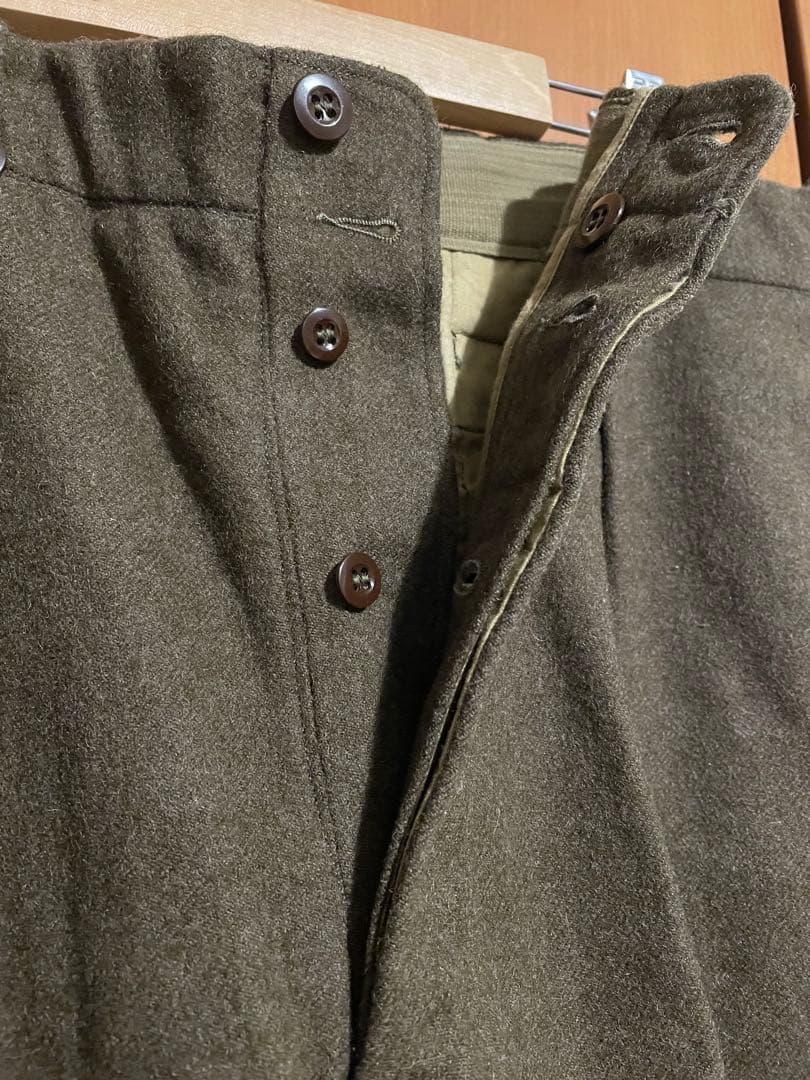 フランス軍 1950～60年M-52 ワンタック ウール トラウザーズ 13