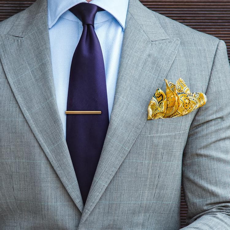 tat92 タテオシアン ネクタイピン ゴールド ブラッシュドクラシック スリム