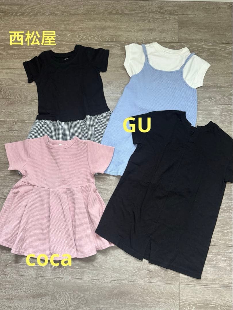 まとめ売り　120 女の子　春　夏　GU グローバルワーク　デビロック　coca