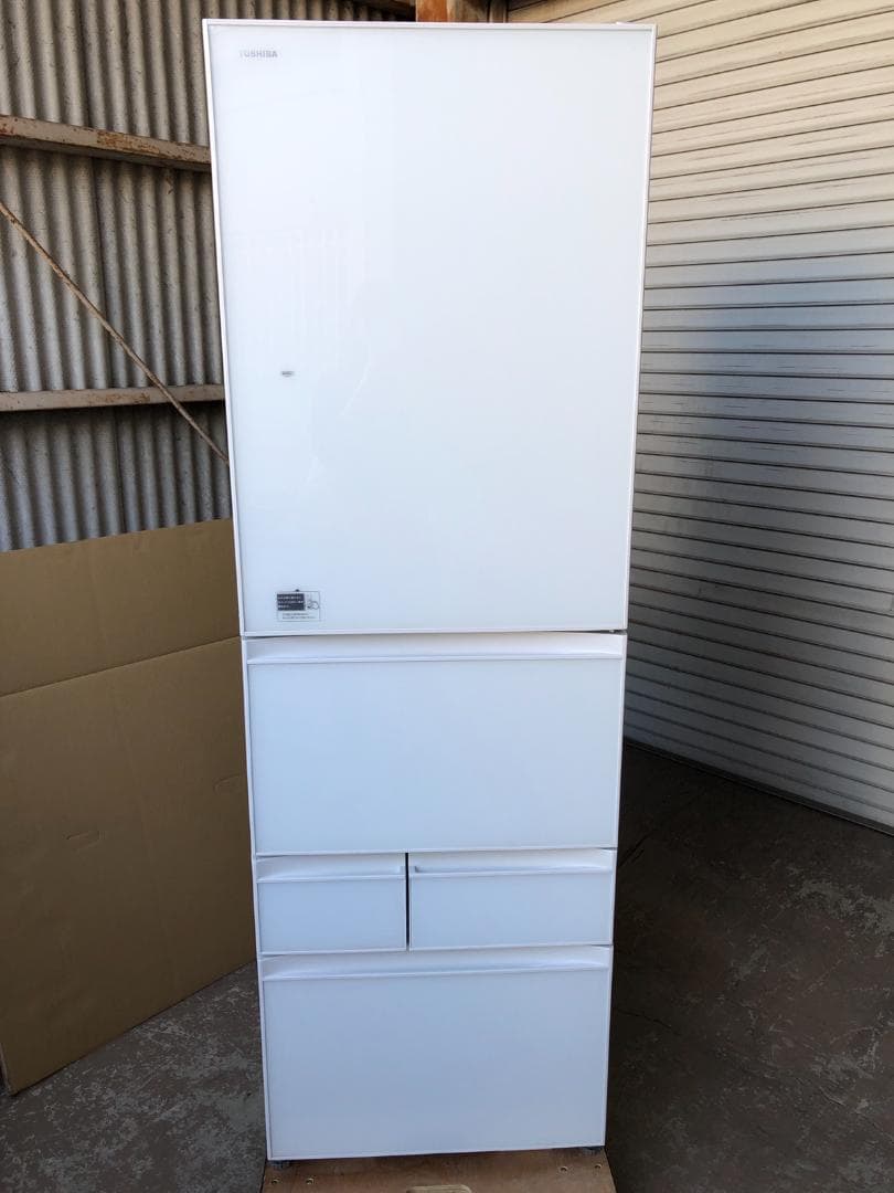 TOSHIBA ノンフロン冷凍冷蔵庫　5ドア GR-M41GXV（EW）