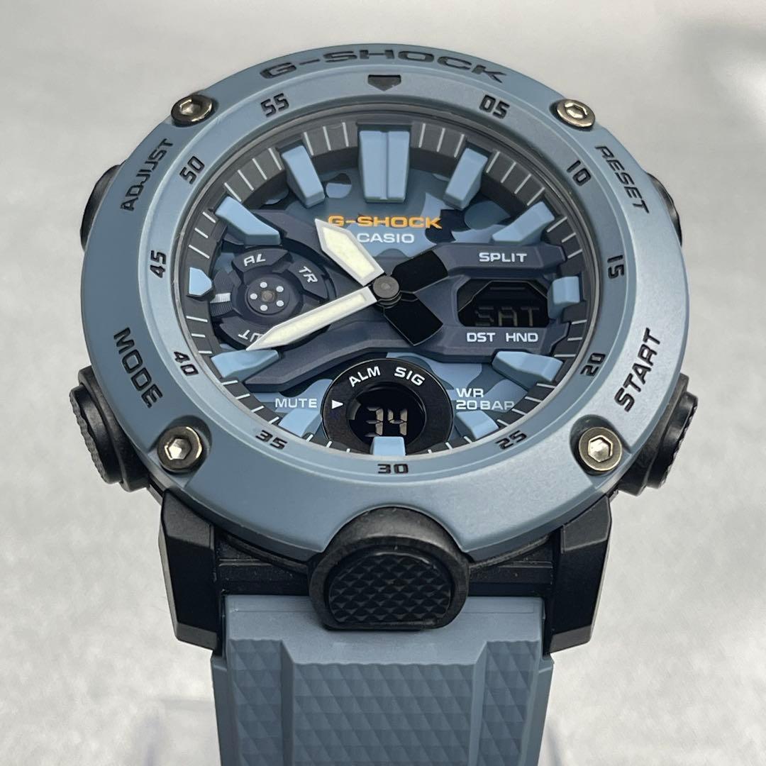 CASIO G-SHOCK GA-2000 カモフラージュ文字盤 【美・稼動品】