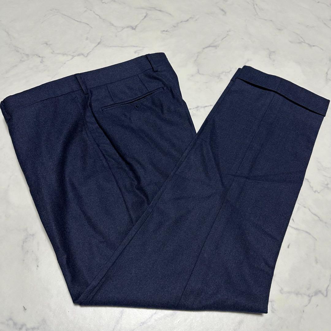 未使用級美品　ビームスエフ　BEAMS F ネイビースーツ　サキソニー　50