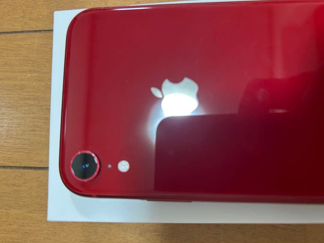 【SIMフリー】【初期化済】【美品】iPhoneXR 赤　※箱付き