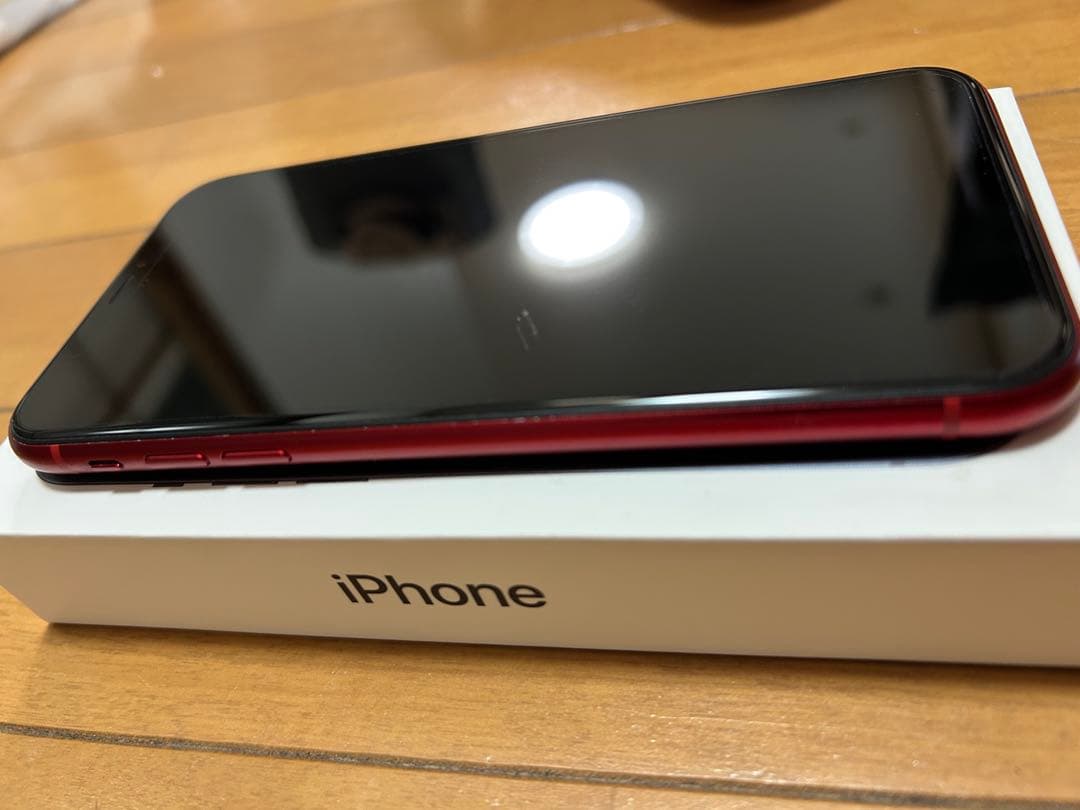 【SIMフリー】【初期化済】【美品】iPhoneXR 赤　※箱付き