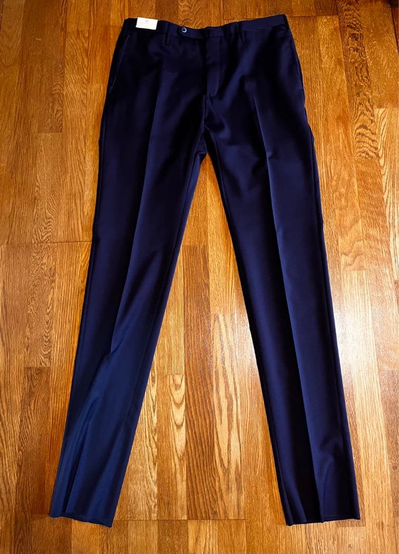 GTA ウールパンツ 新品未使用 未裾上げ ネイビー