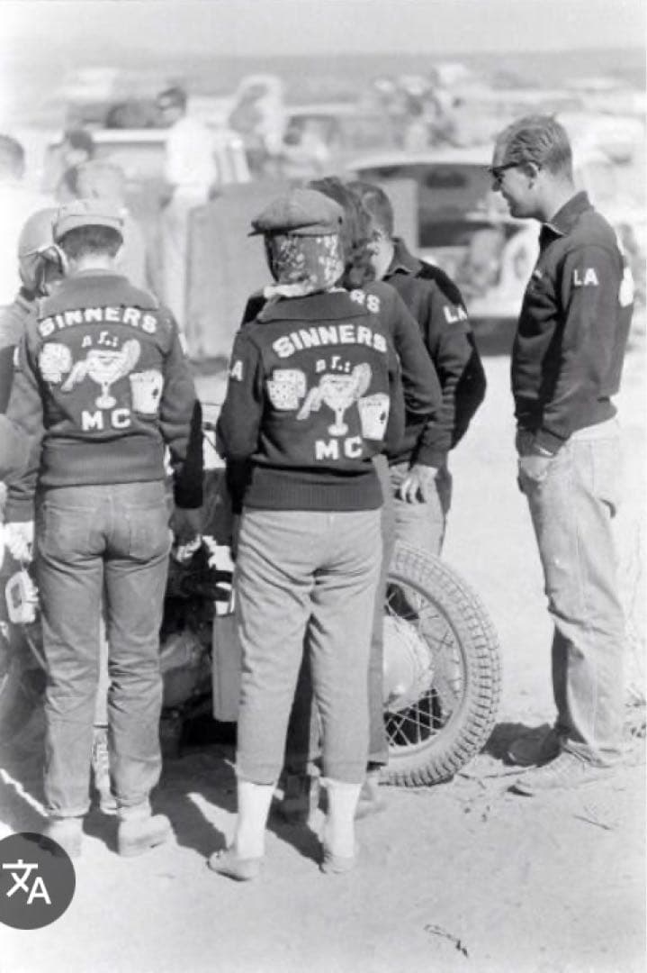 ジェラード 50's復刻 \"SINNERS\" チェーン刺繍 本革袖スタジャン 黒