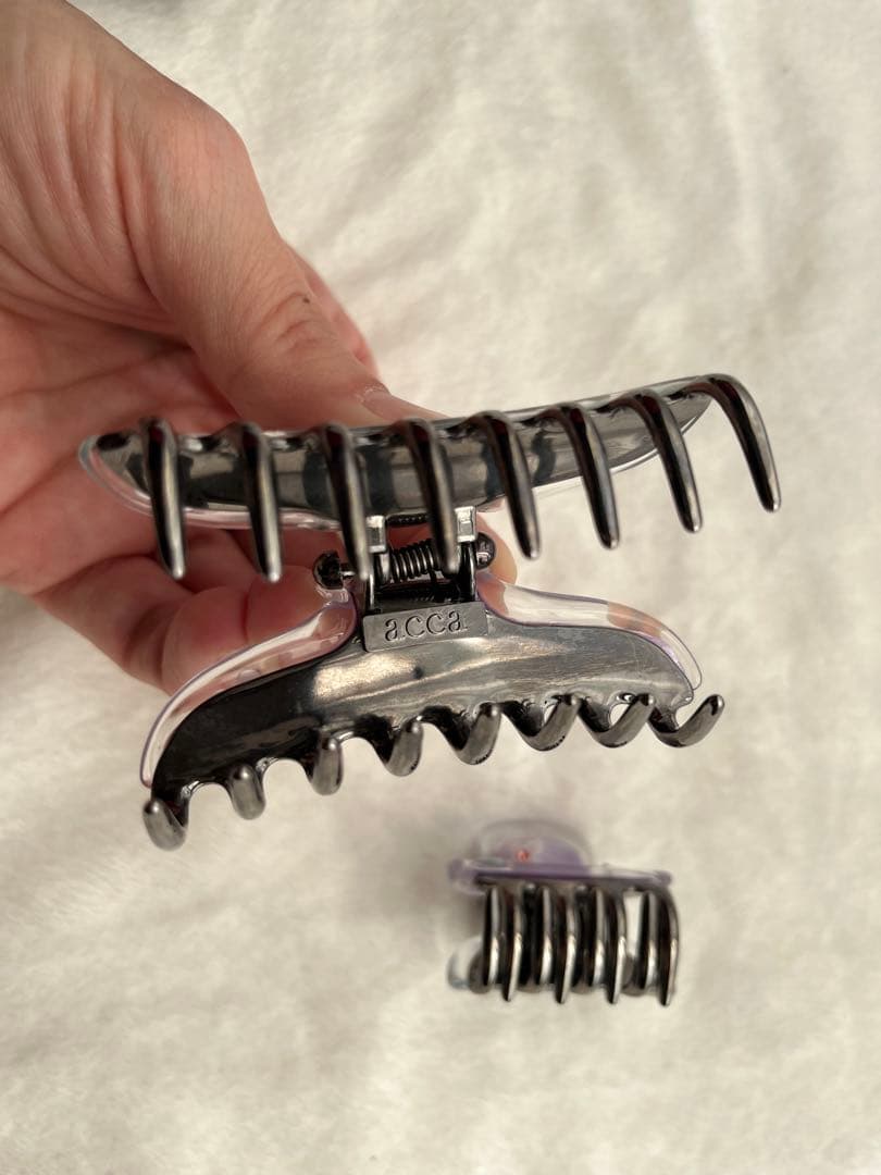 acca ダブルフェイスヘアクリップ 中小セット