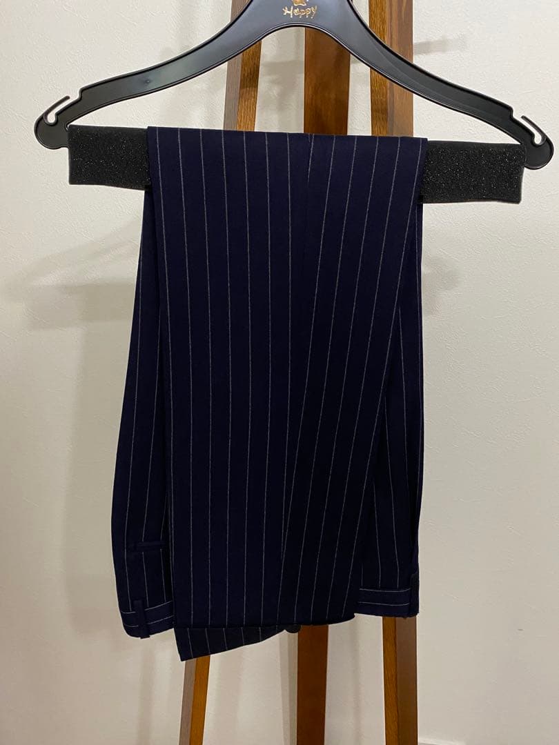 TAGLIATORE ネイビー ストライプ ビジネススーツ 48サイズ