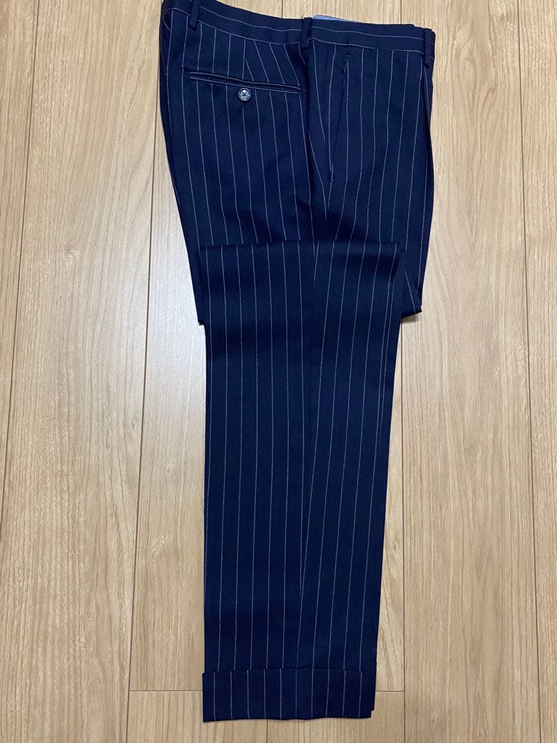 TAGLIATORE ネイビー ストライプ ビジネススーツ 48サイズ