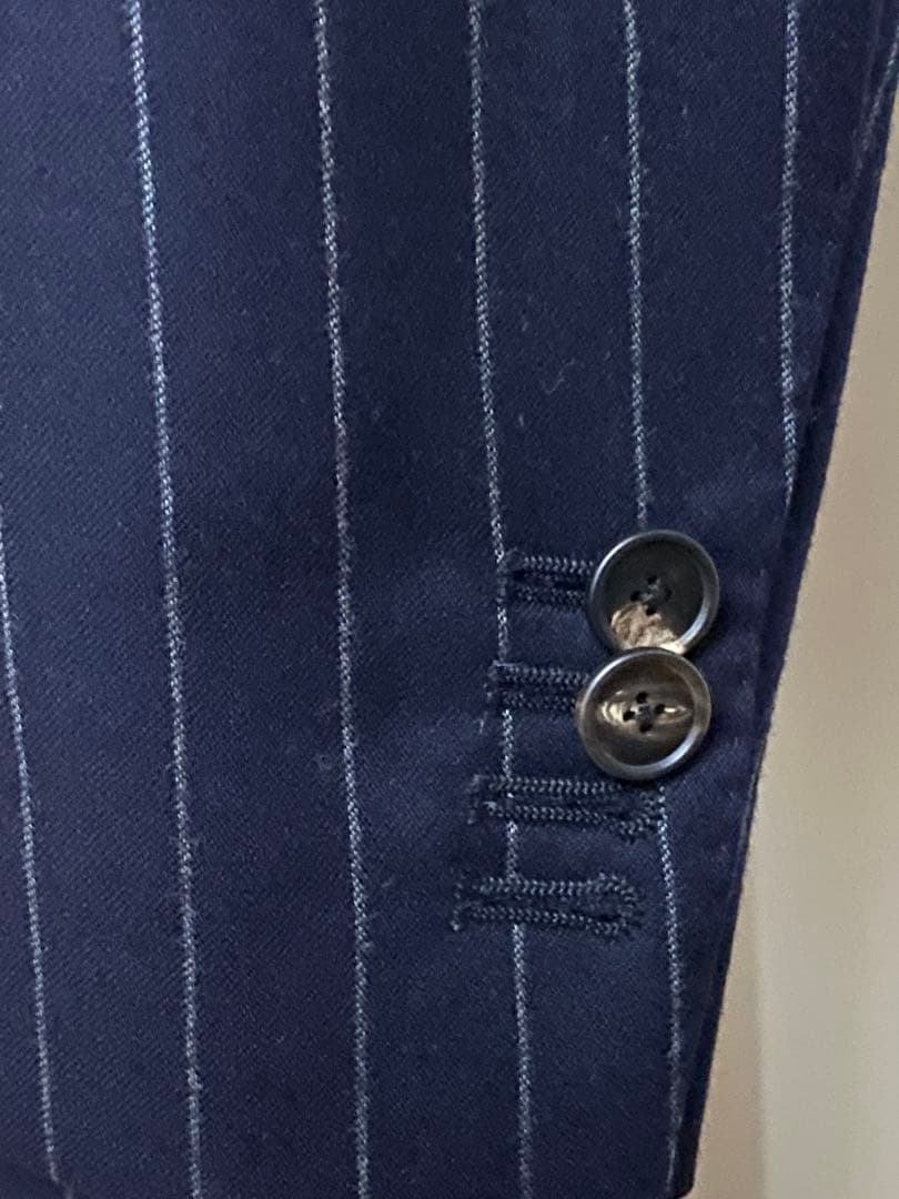 TAGLIATORE ネイビー ストライプ ビジネススーツ 48サイズ