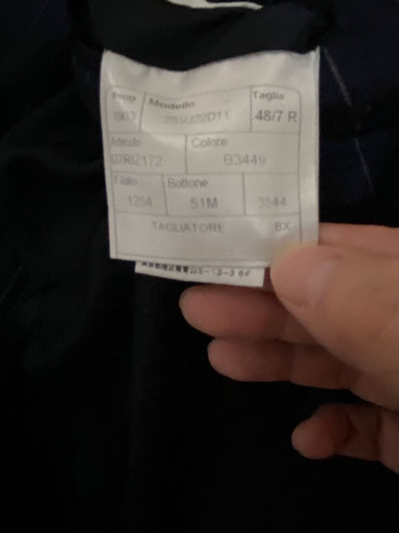 TAGLIATORE ネイビー ストライプ ビジネススーツ 48サイズ