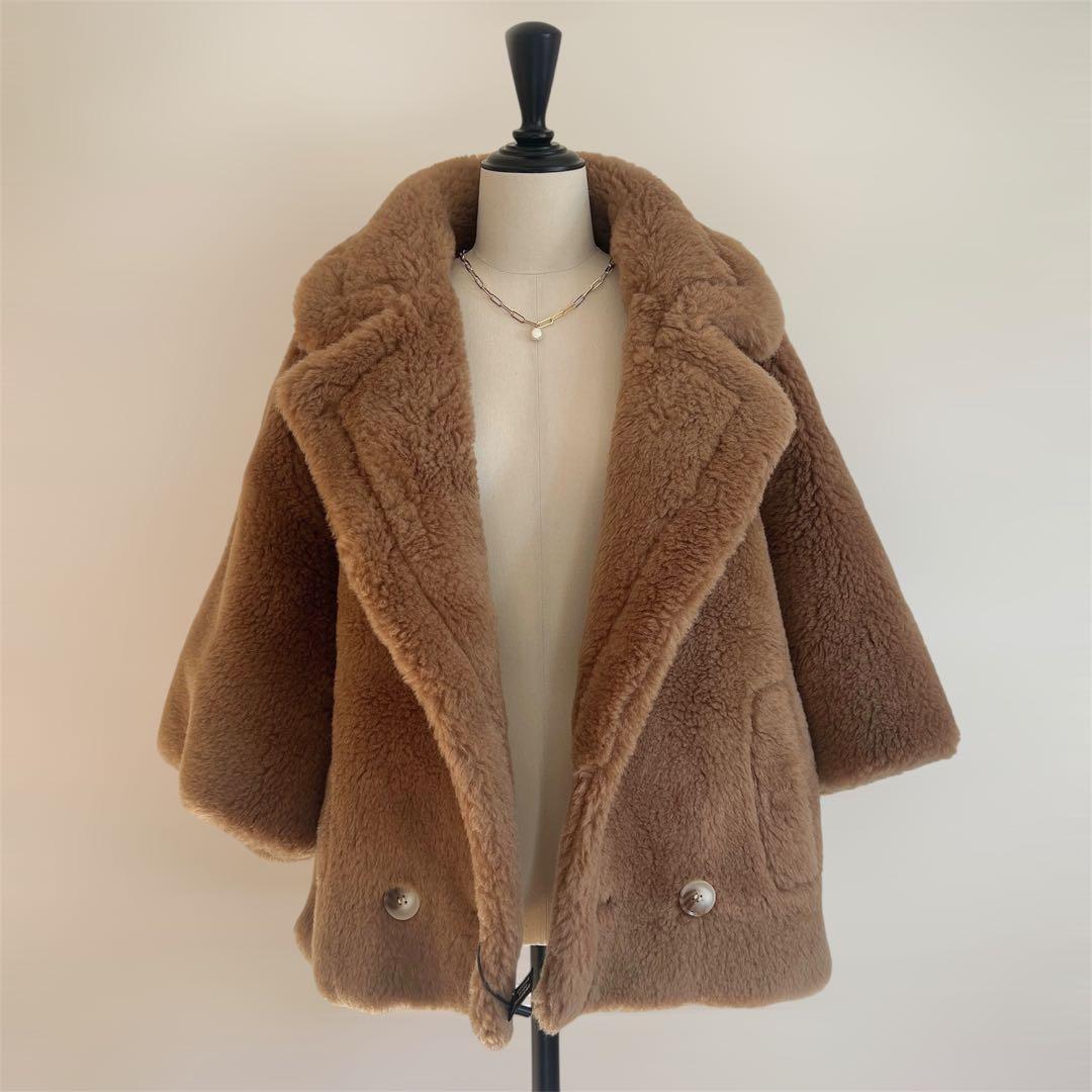 新品未使用 ベアテーラードコート アルパカ素材