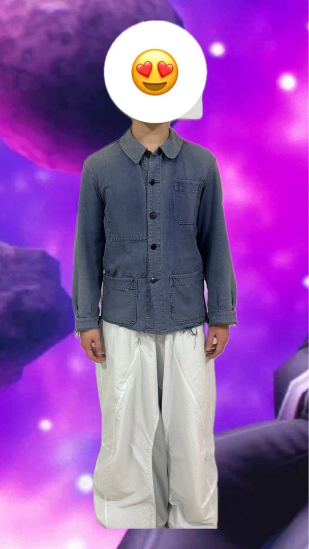 60s フレンチワークジャケット ボロ 襤褸の美学