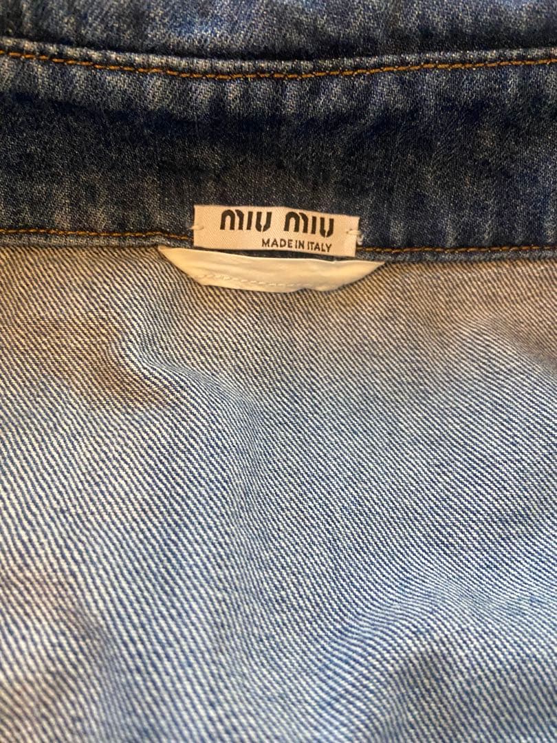 【新品未使用】　定価144,720円 miumiu 国内正規品 デニムジャケット