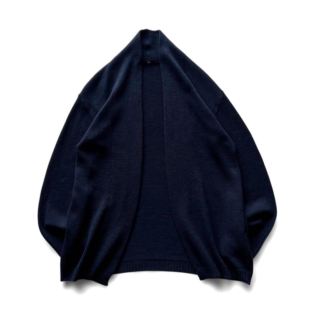 【美品】45R/45RPM ウール100% ボタンレスカーディガン