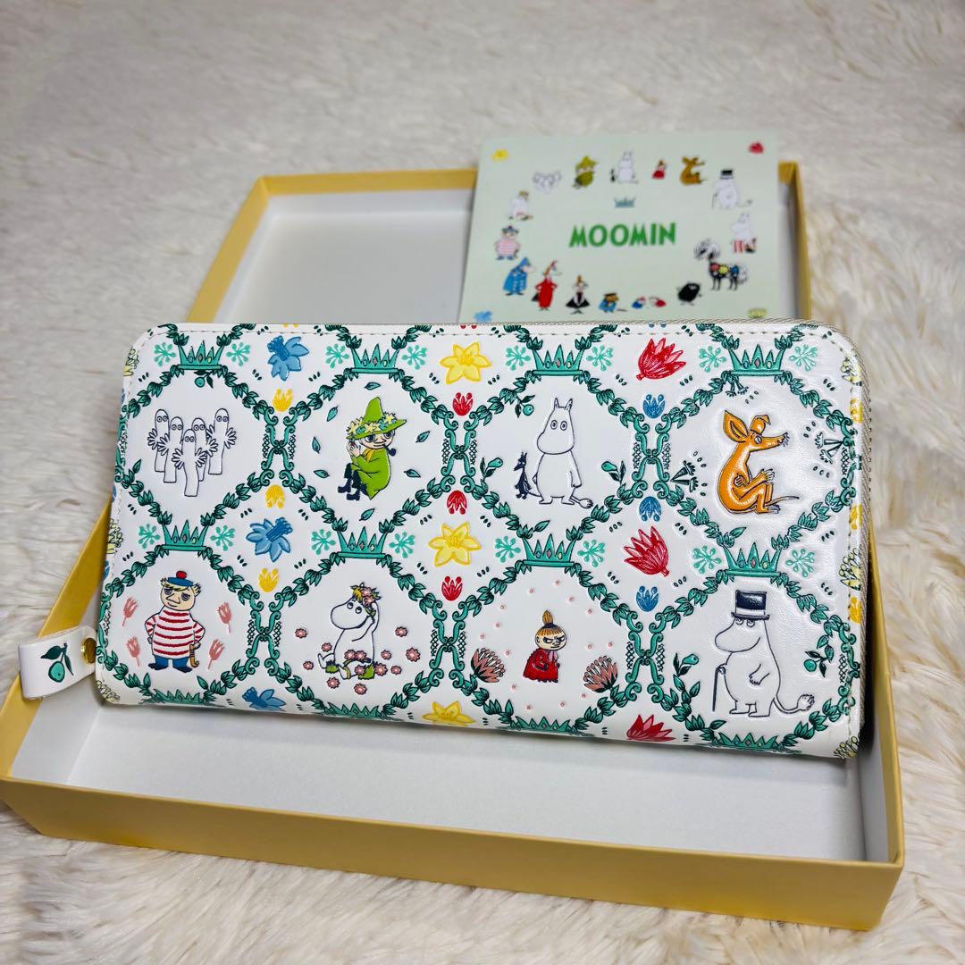 浅草文庫 MOOMIN ムーミン ラウンドジップ 長財布 ムーミン谷の仲間たち
