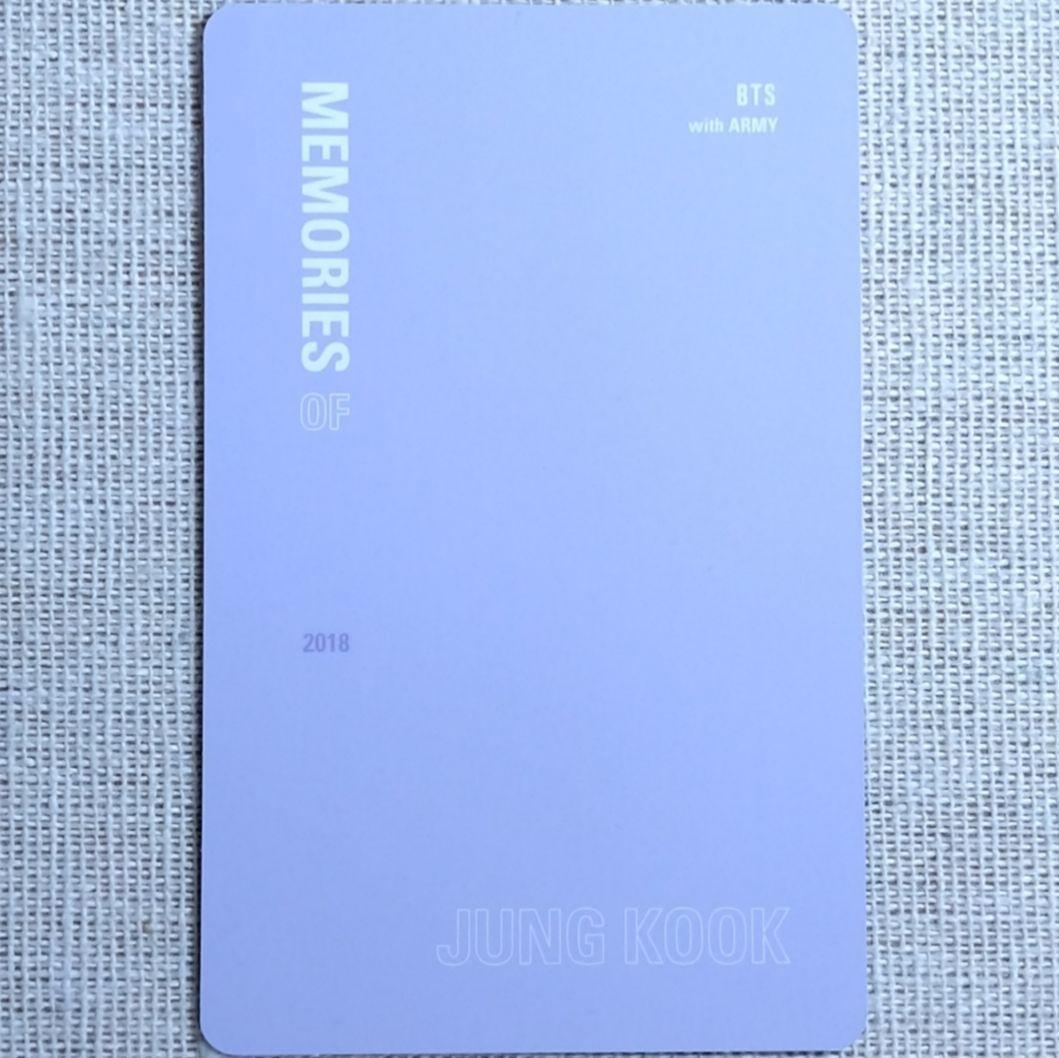 BTS MEMORIES 2018 Blu-ray JUNG KOOK トレカ