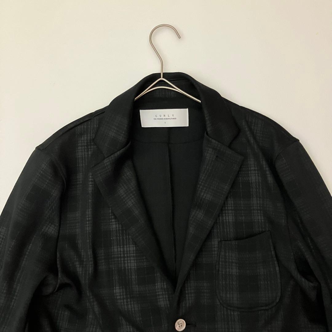 ✨美品　洗える　L✨CURLY セットアップ　ジャージ　チェック柄　ストレッチ