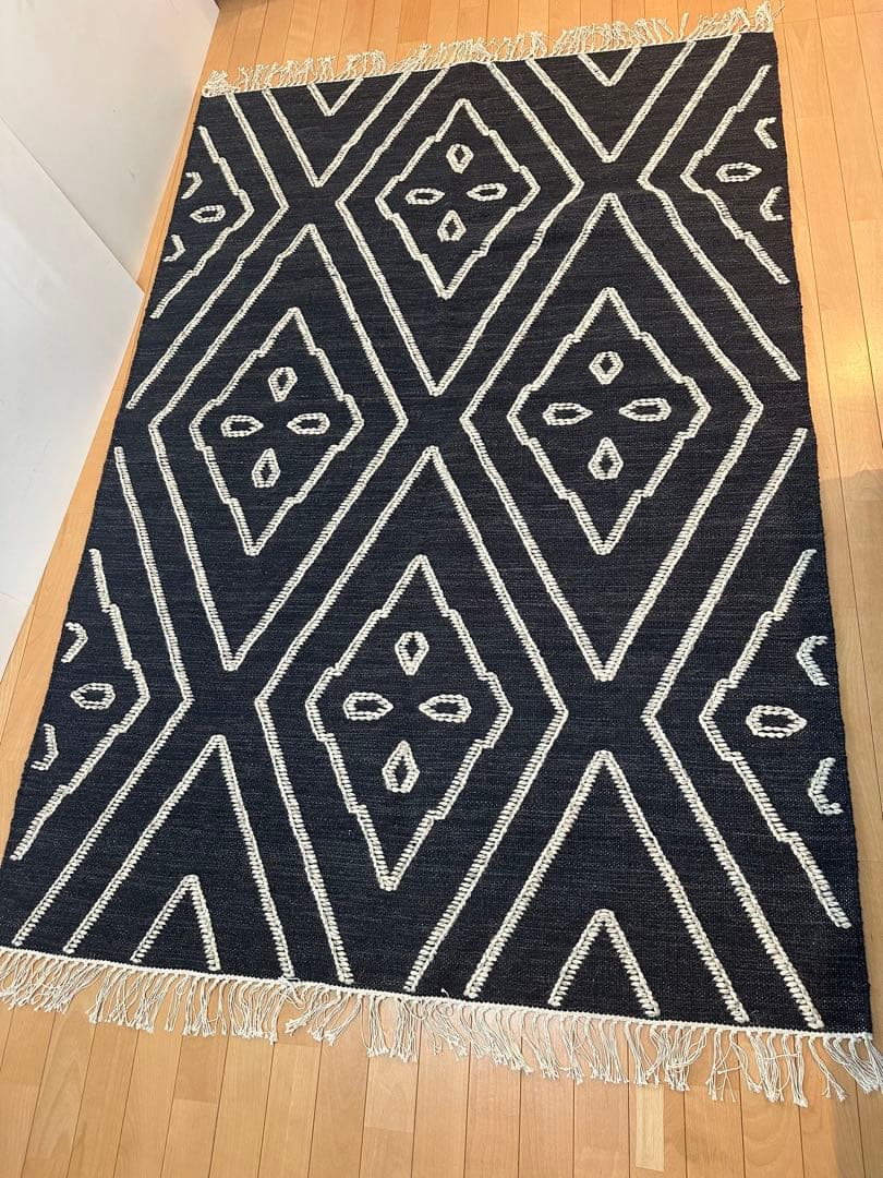 【展示品】 ACTUS ラグ インド製ウール86%綿13%ナイロン1% ※301