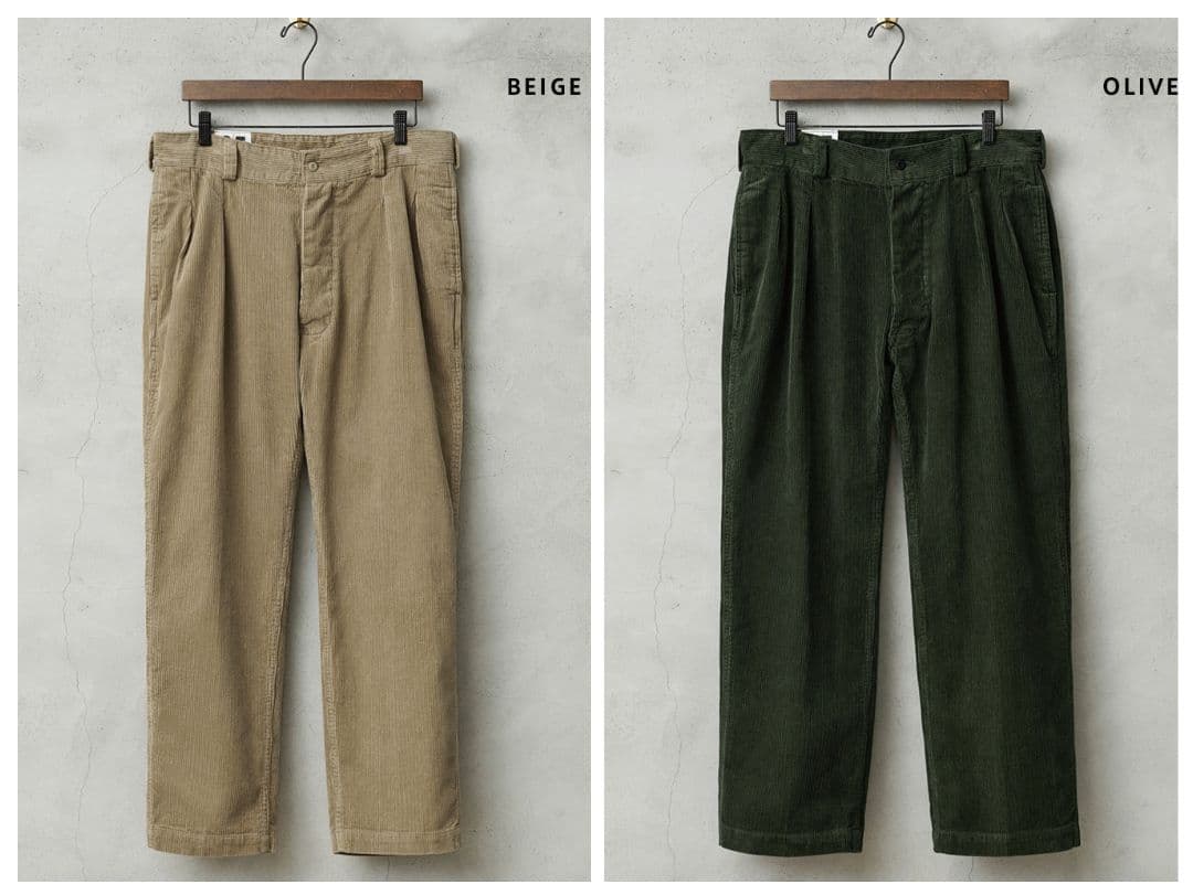 2本セット WAIPER.inc M-52 コーデュロイ テーパード ストレート