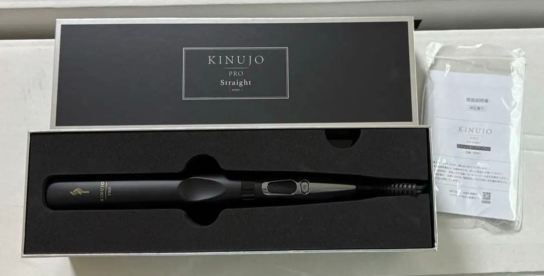 KINUJO PRO Straight ブラック ヘアアイロン