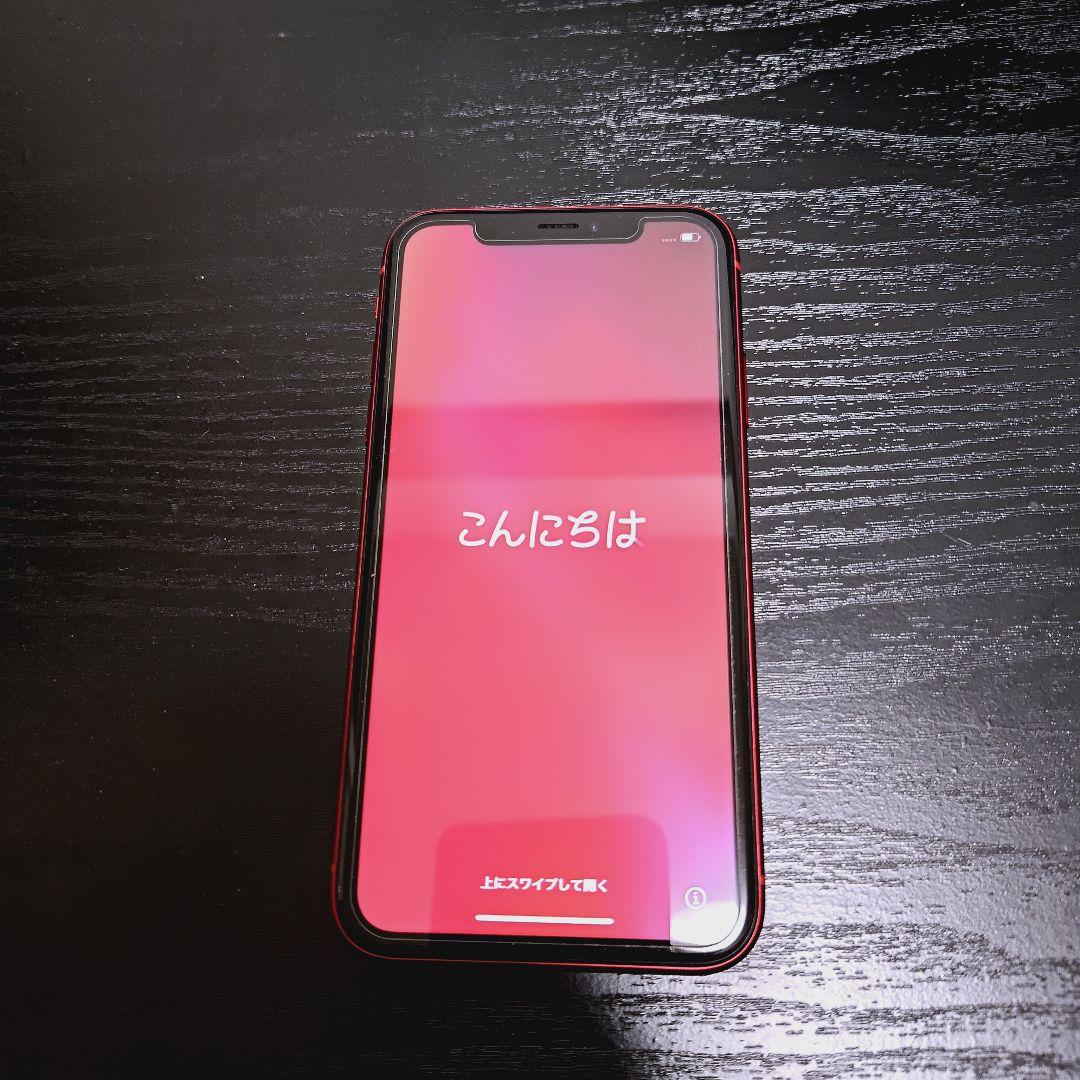 【未使用品 バッテリー98%】iPhone XR 64GB RED CIMフリー