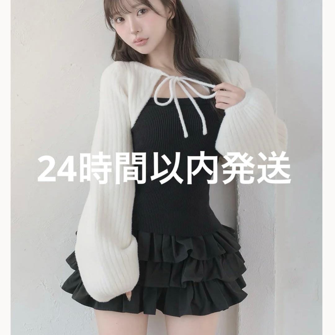 darich ダーリッチ ティアードフリルミニワンピース