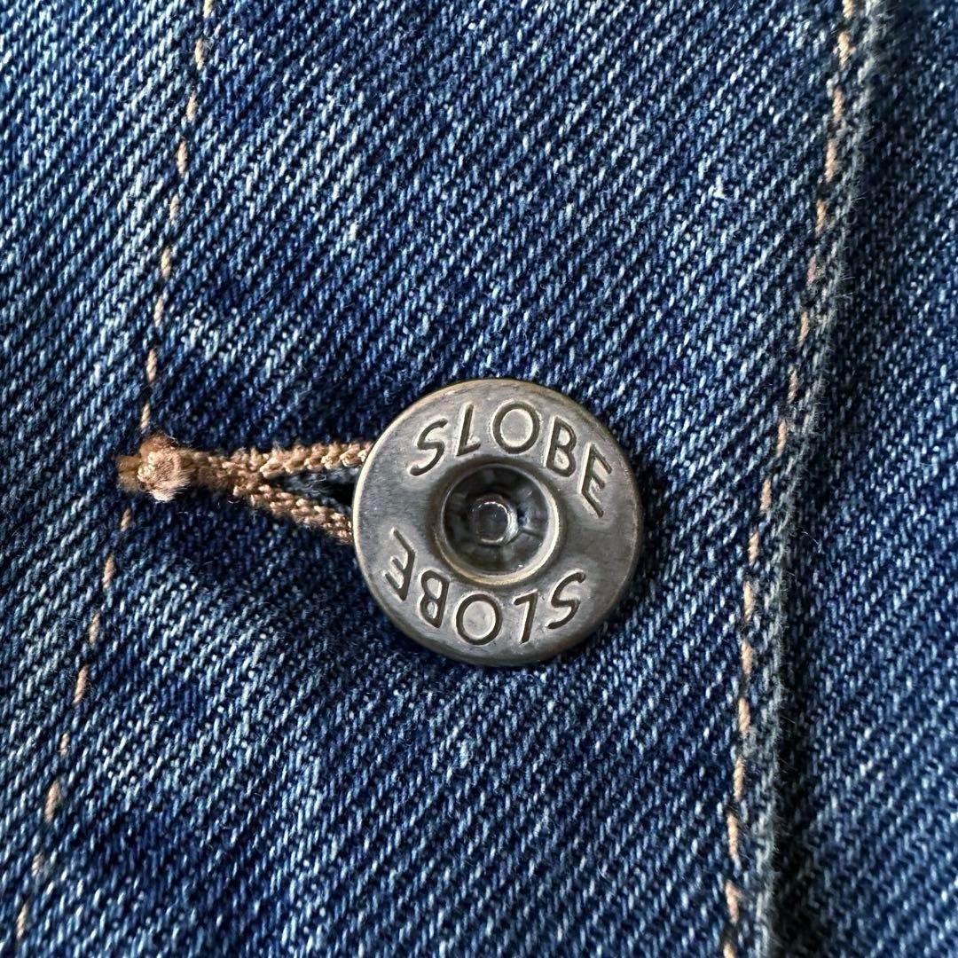 極美品 スローブイエナ ノーカラーGジャン 秋物 デニムジャケット 羽織り