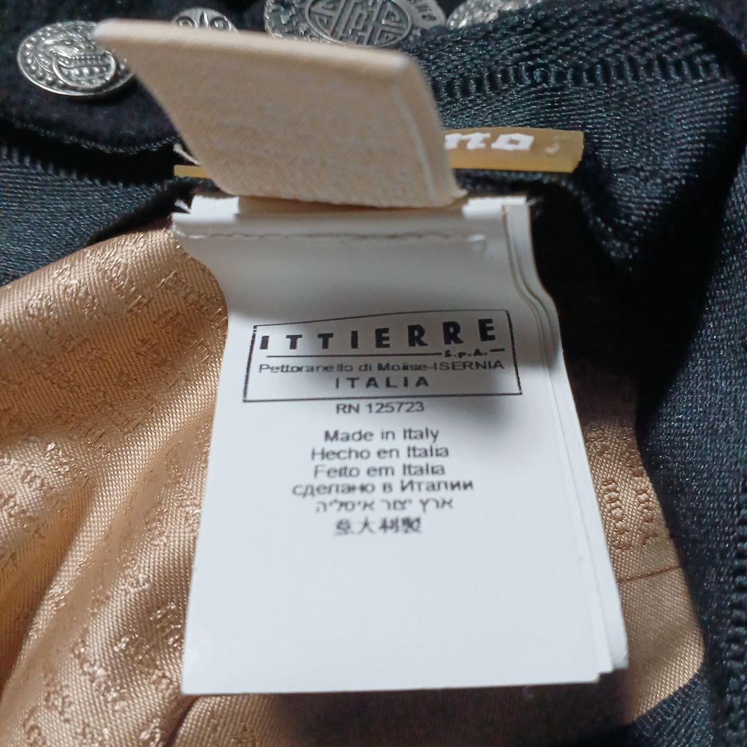 Galliano 黒 ベレー帽 Sサイズ メタル装飾