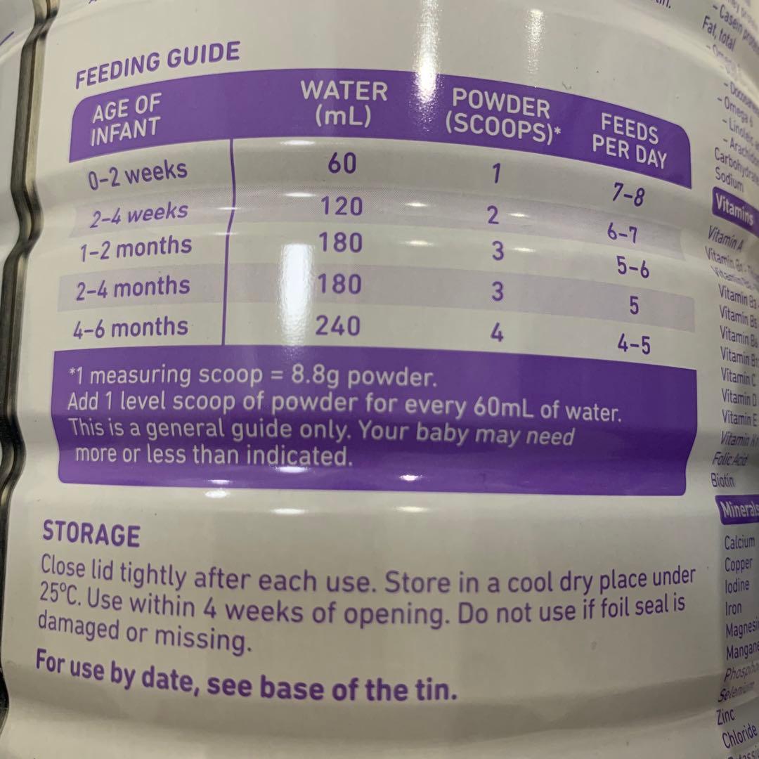 Bubs バブズ オーガニック粉ミルク800g ステップ1(0〜6ヶ月) ×6缶