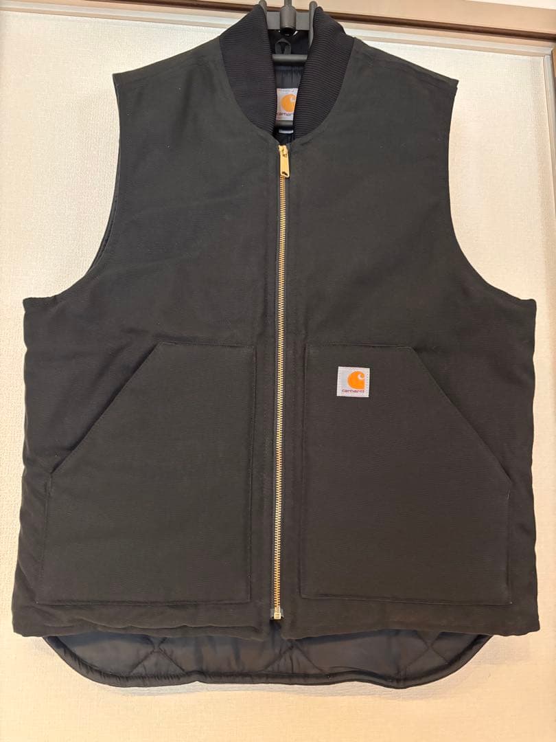 カーハート Carhartt ベスト　ダック　黒
