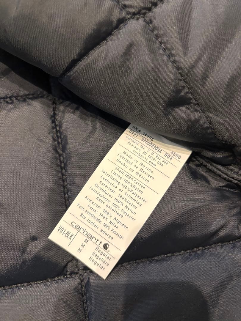 カーハート Carhartt ベスト　ダック　黒