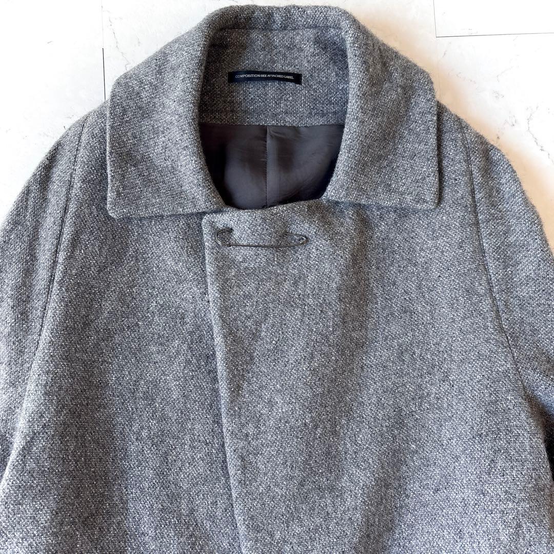 良品 ワイズ 日本製 ウール シルク 短丈 ショート ジャケット 羽織り グレー