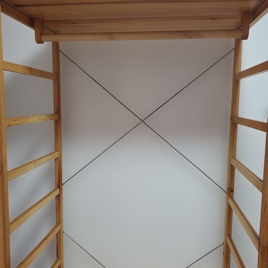 無印良品 パイン材ユニットシェルフ　ワードローブ